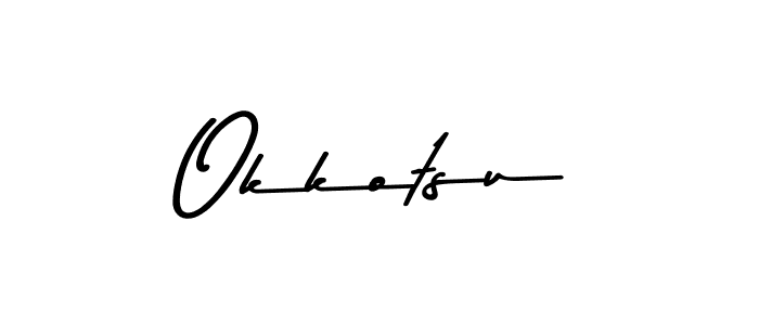 How to make Okkotsu name signature. Use Asem Kandis PERSONAL USE style for creating short signs online. This is the latest handwritten sign. Okkotsu signature style 9 images and pictures png