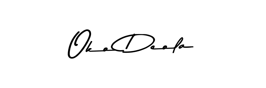 Design your own signature with our free online signature maker. With this signature software, you can create a handwritten (Asem Kandis PERSONAL USE) signature for name Oko Deola. Oko Deola signature style 9 images and pictures png