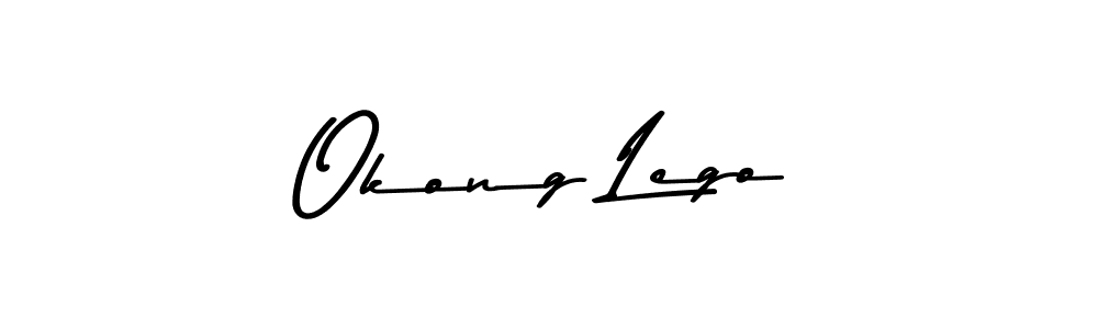 You should practise on your own different ways (Asem Kandis PERSONAL USE) to write your name (Okong Lego) in signature. don't let someone else do it for you. Okong Lego signature style 9 images and pictures png