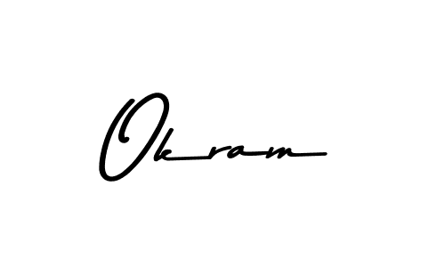 Similarly Asem Kandis PERSONAL USE is the best handwritten signature design. Signature creator online .You can use it as an online autograph creator for name Okram. Okram signature style 9 images and pictures png