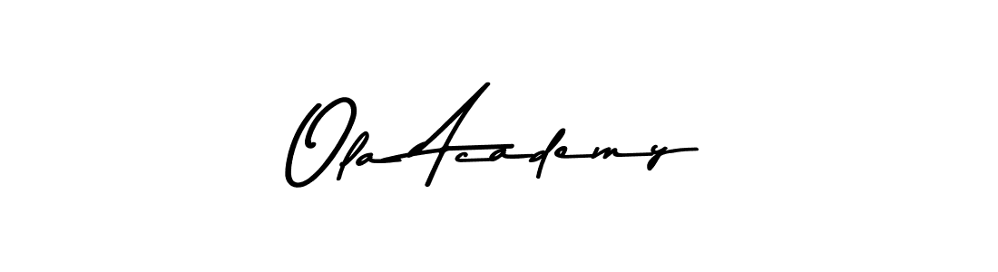 if you are searching for the best signature style for your name Ola Academy. so please give up your signature search. here we have designed multiple signature styles  using Asem Kandis PERSONAL USE. Ola Academy signature style 9 images and pictures png