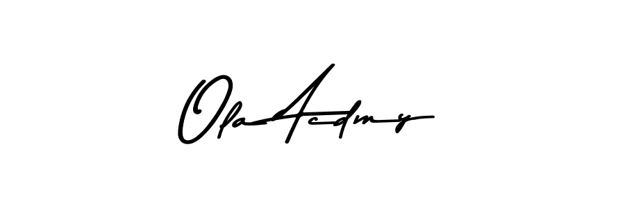 This is the best signature style for the Ola Acdmy name. Also you like these signature font (Asem Kandis PERSONAL USE). Mix name signature. Ola Acdmy signature style 9 images and pictures png