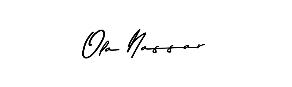 Also we have Ola Nassar name is the best signature style. Create professional handwritten signature collection using Asem Kandis PERSONAL USE autograph style. Ola Nassar signature style 9 images and pictures png