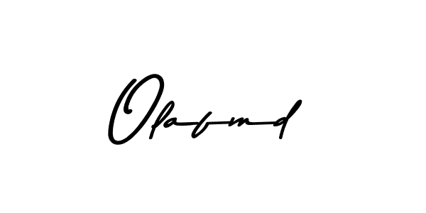 Make a beautiful signature design for name Olafmd. With this signature (Asem Kandis PERSONAL USE) style, you can create a handwritten signature for free. Olafmd signature style 9 images and pictures png