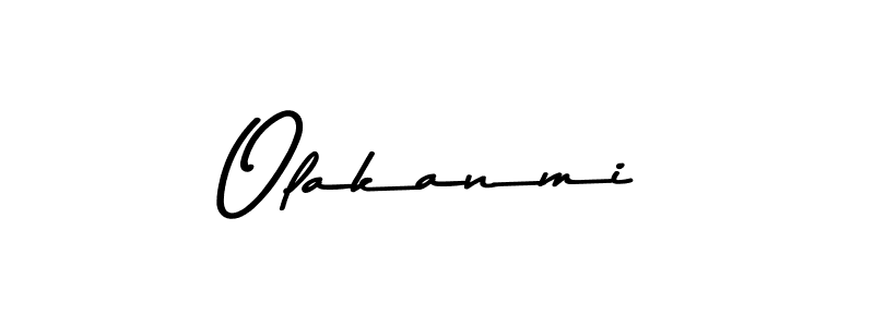 Create a beautiful signature design for name Olakanmi. With this signature (Asem Kandis PERSONAL USE) fonts, you can make a handwritten signature for free. Olakanmi signature style 9 images and pictures png