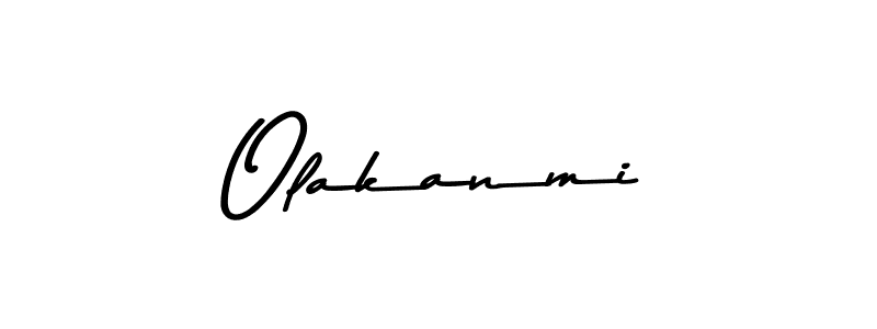 Create a beautiful signature design for name Olakanmi. With this signature (Asem Kandis PERSONAL USE) fonts, you can make a handwritten signature for free. Olakanmi signature style 9 images and pictures png