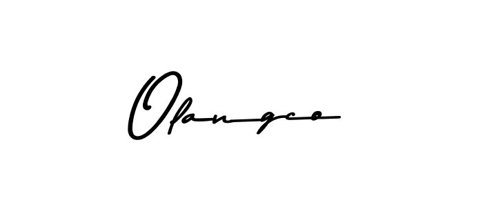 Make a beautiful signature design for name Olangco. With this signature (Asem Kandis PERSONAL USE) style, you can create a handwritten signature for free. Olangco signature style 9 images and pictures png