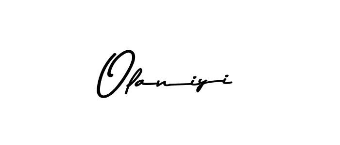 How to make Olaniyi name signature. Use Asem Kandis PERSONAL USE style for creating short signs online. This is the latest handwritten sign. Olaniyi signature style 9 images and pictures png