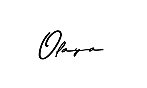 How to make Olaya name signature. Use Asem Kandis PERSONAL USE style for creating short signs online. This is the latest handwritten sign. Olaya signature style 9 images and pictures png