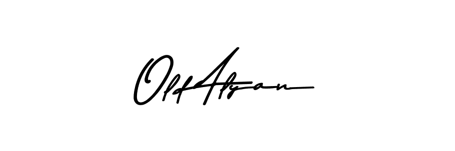 Old Alyan stylish signature style. Best Handwritten Sign (Asem Kandis PERSONAL USE) for my name. Handwritten Signature Collection Ideas for my name Old Alyan. Old Alyan signature style 9 images and pictures png