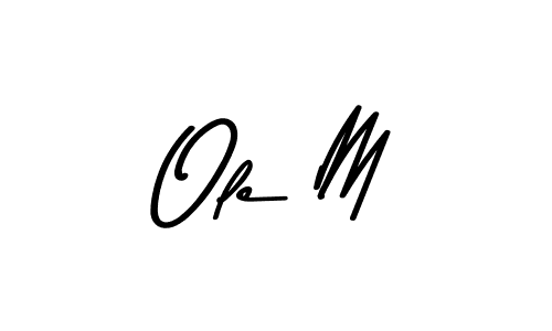 Use a signature maker to create a handwritten signature online. With this signature software, you can design (Asem Kandis PERSONAL USE) your own signature for name Ole M. Ole M signature style 9 images and pictures png