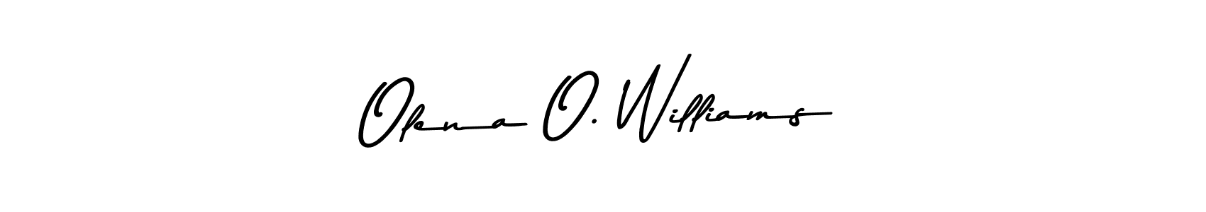 This is the best signature style for the Olena O. Williams name. Also you like these signature font (Asem Kandis PERSONAL USE). Mix name signature. Olena O. Williams signature style 9 images and pictures png