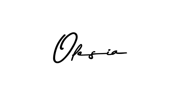 Use a signature maker to create a handwritten signature online. With this signature software, you can design (Asem Kandis PERSONAL USE) your own signature for name Olesia. Olesia signature style 9 images and pictures png