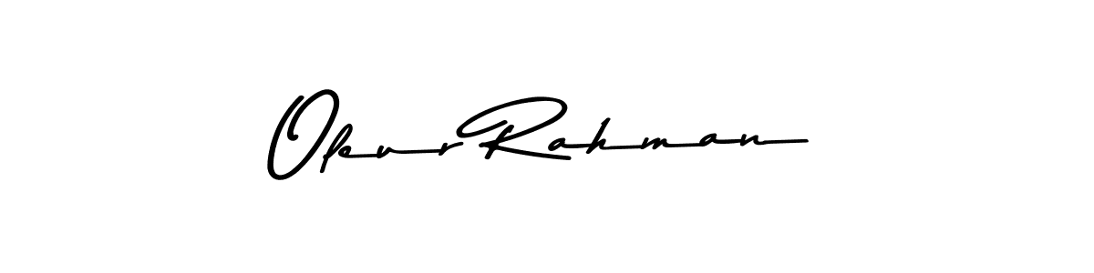 Here are the top 10 professional signature styles for the name Oleur Rahman. These are the best autograph styles you can use for your name. Oleur Rahman signature style 9 images and pictures png