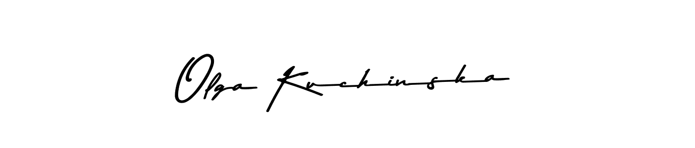 Use a signature maker to create a handwritten signature online. With this signature software, you can design (Asem Kandis PERSONAL USE) your own signature for name Olga Kuchinska. Olga Kuchinska signature style 9 images and pictures png