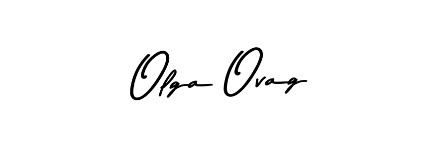 Make a beautiful signature design for name Olga Ovag. With this signature (Asem Kandis PERSONAL USE) style, you can create a handwritten signature for free. Olga Ovag signature style 9 images and pictures png