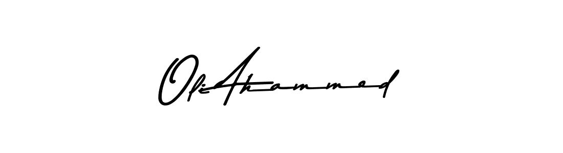 Make a beautiful signature design for name Oli Ahammed. With this signature (Asem Kandis PERSONAL USE) style, you can create a handwritten signature for free. Oli Ahammed signature style 9 images and pictures png
