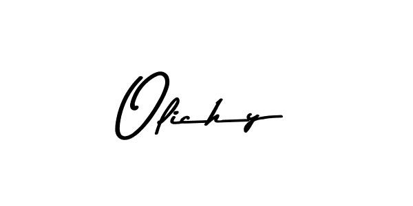 Design your own signature with our free online signature maker. With this signature software, you can create a handwritten (Asem Kandis PERSONAL USE) signature for name Olichy. Olichy signature style 9 images and pictures png