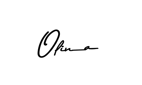 Design your own signature with our free online signature maker. With this signature software, you can create a handwritten (Asem Kandis PERSONAL USE) signature for name Olina. Olina signature style 9 images and pictures png