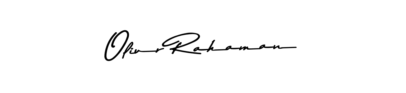 Here are the top 10 professional signature styles for the name Oliur Rahaman. These are the best autograph styles you can use for your name. Oliur Rahaman signature style 9 images and pictures png