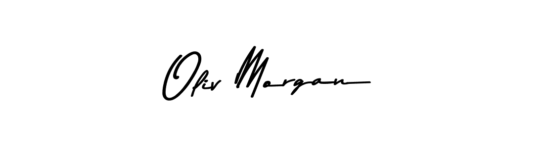 Use a signature maker to create a handwritten signature online. With this signature software, you can design (Asem Kandis PERSONAL USE) your own signature for name Oliv Morgan. Oliv Morgan signature style 9 images and pictures png