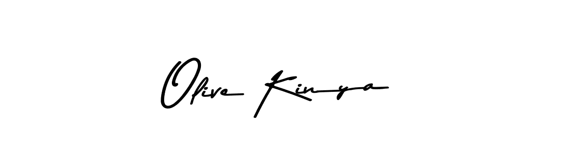 Design your own signature with our free online signature maker. With this signature software, you can create a handwritten (Asem Kandis PERSONAL USE) signature for name Olive Kinya. Olive Kinya signature style 9 images and pictures png