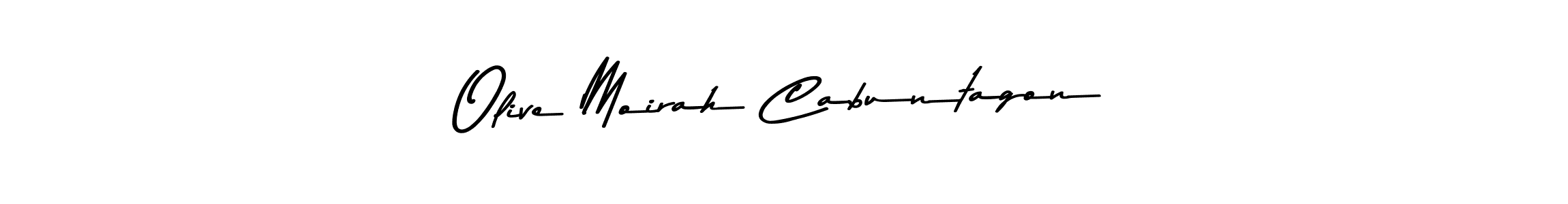 Also You can easily find your signature by using the search form. We will create Olive Moirah Cabuntagon name handwritten signature images for you free of cost using Asem Kandis PERSONAL USE sign style. Olive Moirah Cabuntagon signature style 9 images and pictures png