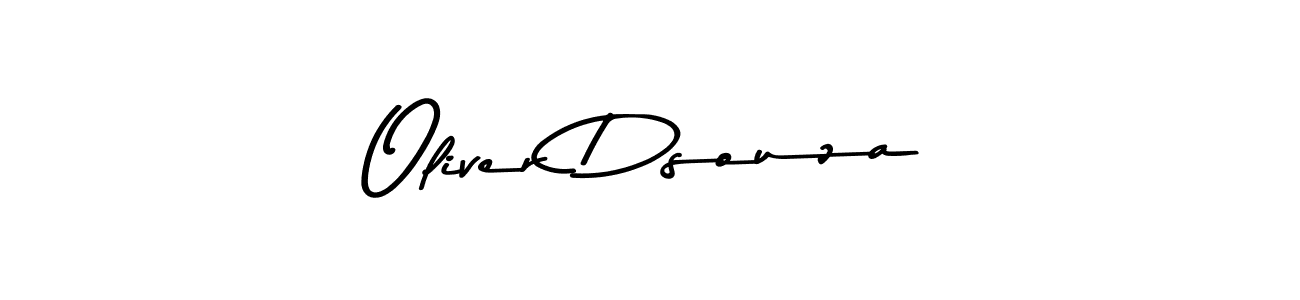 Create a beautiful signature design for name Oliver Dsouza. With this signature (Asem Kandis PERSONAL USE) fonts, you can make a handwritten signature for free. Oliver Dsouza signature style 9 images and pictures png