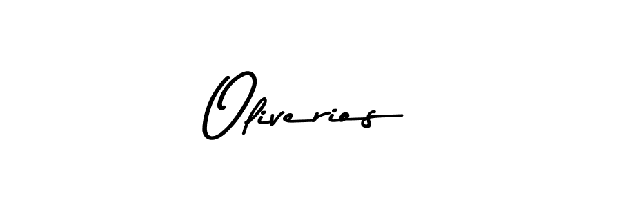 Create a beautiful signature design for name Oliverios. With this signature (Asem Kandis PERSONAL USE) fonts, you can make a handwritten signature for free. Oliverios signature style 9 images and pictures png