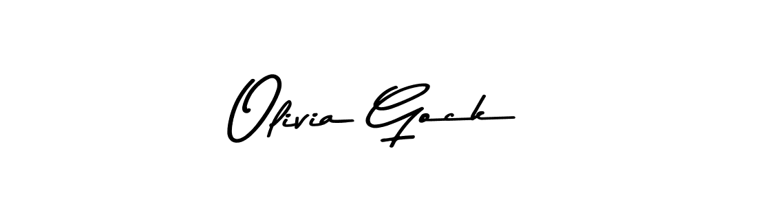 Create a beautiful signature design for name Olivia Gock. With this signature (Asem Kandis PERSONAL USE) fonts, you can make a handwritten signature for free. Olivia Gock signature style 9 images and pictures png