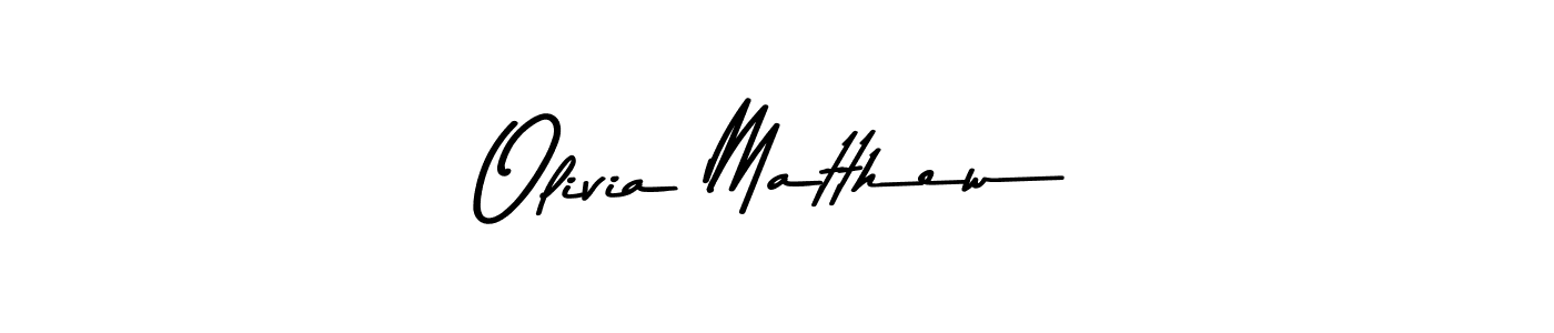 Use a signature maker to create a handwritten signature online. With this signature software, you can design (Asem Kandis PERSONAL USE) your own signature for name Olivia Matthew. Olivia Matthew signature style 9 images and pictures png