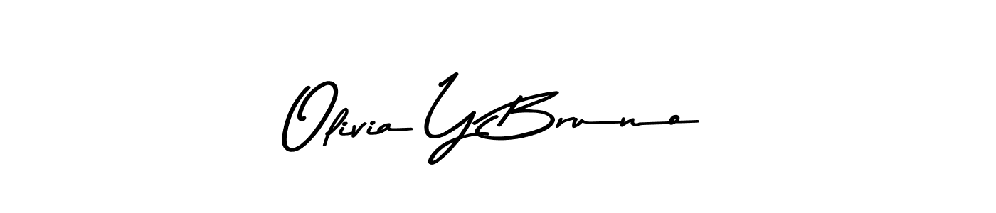 Design your own signature with our free online signature maker. With this signature software, you can create a handwritten (Asem Kandis PERSONAL USE) signature for name Olivia Y Bruno. Olivia Y Bruno signature style 9 images and pictures png