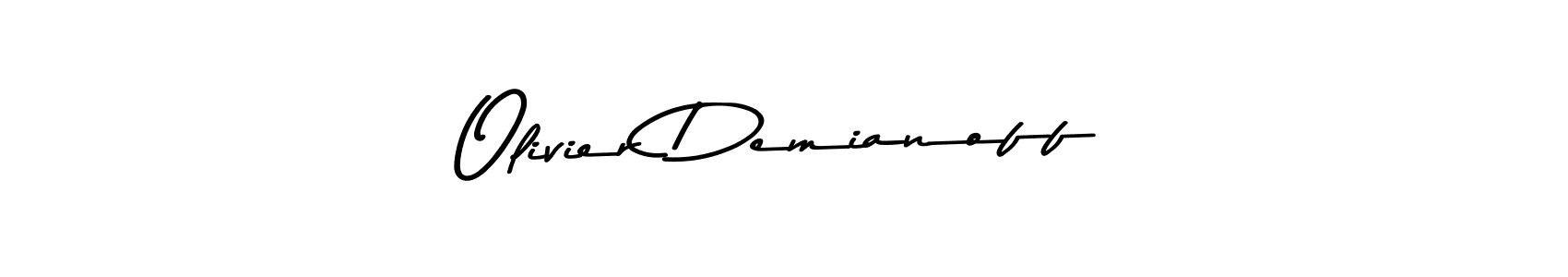 How to make Olivier Demianoff name signature. Use Asem Kandis PERSONAL USE style for creating short signs online. This is the latest handwritten sign. Olivier Demianoff signature style 9 images and pictures png