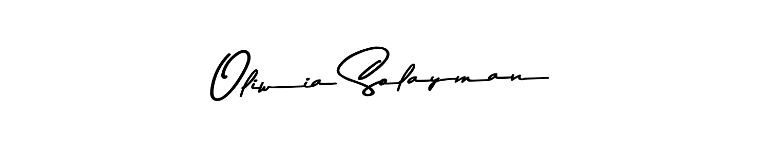 You should practise on your own different ways (Asem Kandis PERSONAL USE) to write your name (Oliwia Solayman) in signature. don't let someone else do it for you. Oliwia Solayman signature style 9 images and pictures png