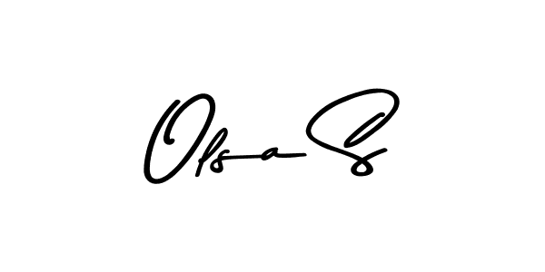 Also we have Olsa S name is the best signature style. Create professional handwritten signature collection using Asem Kandis PERSONAL USE autograph style. Olsa S signature style 9 images and pictures png