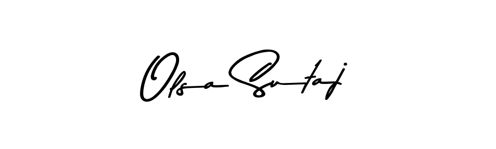 You should practise on your own different ways (Asem Kandis PERSONAL USE) to write your name (Olsa Sutaj) in signature. don't let someone else do it for you. Olsa Sutaj signature style 9 images and pictures png