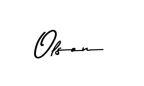 How to make Olson signature? Asem Kandis PERSONAL USE is a professional autograph style. Create handwritten signature for Olson name. Olson signature style 9 images and pictures png