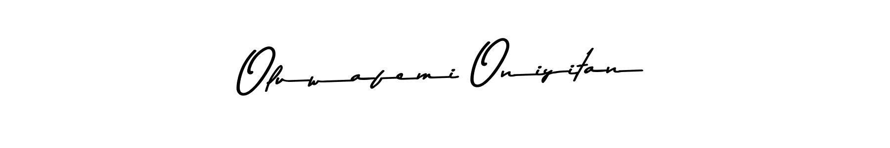 Make a beautiful signature design for name Oluwafemi Oniyitan. With this signature (Asem Kandis PERSONAL USE) style, you can create a handwritten signature for free. Oluwafemi Oniyitan signature style 9 images and pictures png