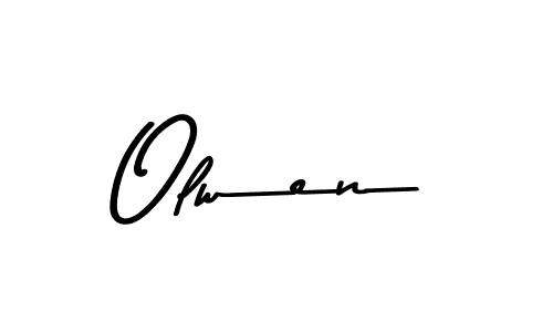 How to make Olwen signature? Asem Kandis PERSONAL USE is a professional autograph style. Create handwritten signature for Olwen name. Olwen signature style 9 images and pictures png