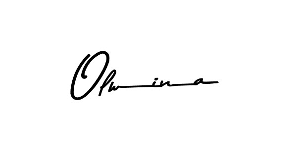 You should practise on your own different ways (Asem Kandis PERSONAL USE) to write your name (Olwina) in signature. don't let someone else do it for you. Olwina signature style 9 images and pictures png