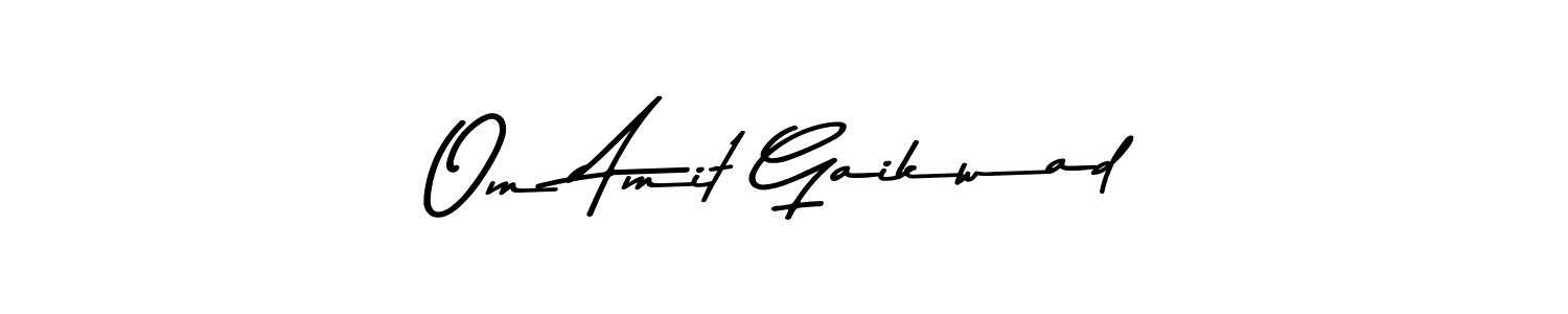 How to make Om Amit Gaikwad signature? Asem Kandis PERSONAL USE is a professional autograph style. Create handwritten signature for Om Amit Gaikwad name. Om Amit Gaikwad signature style 9 images and pictures png