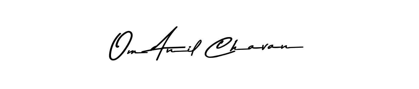 Design your own signature with our free online signature maker. With this signature software, you can create a handwritten (Asem Kandis PERSONAL USE) signature for name Om Anil Chavan. Om Anil Chavan signature style 9 images and pictures png
