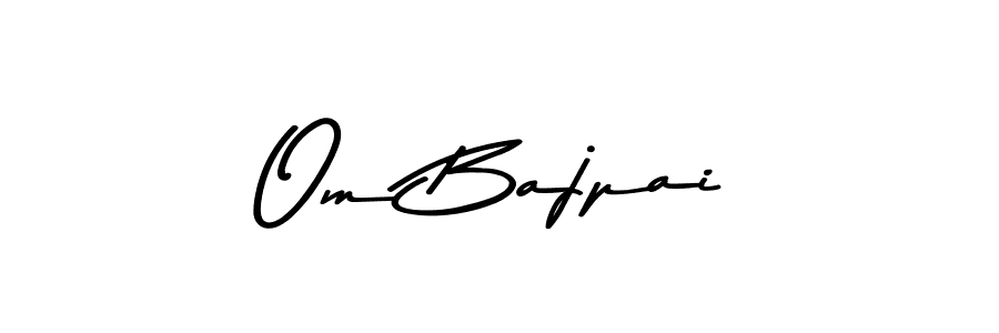 Make a beautiful signature design for name Om Bajpai. With this signature (Asem Kandis PERSONAL USE) style, you can create a handwritten signature for free. Om Bajpai signature style 9 images and pictures png