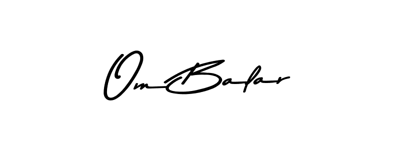 Asem Kandis PERSONAL USE is a professional signature style that is perfect for those who want to add a touch of class to their signature. It is also a great choice for those who want to make their signature more unique. Get Om Balar name to fancy signature for free. Om Balar signature style 9 images and pictures png