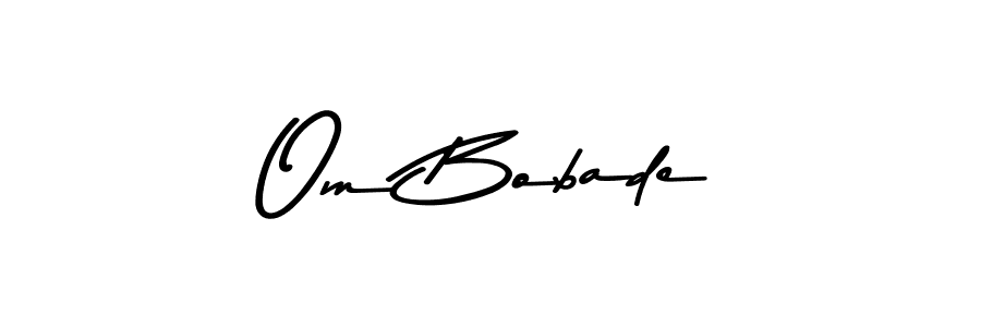 Similarly Asem Kandis PERSONAL USE is the best handwritten signature design. Signature creator online .You can use it as an online autograph creator for name Om Bobade. Om Bobade signature style 9 images and pictures png