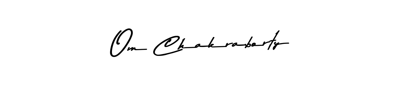 How to make Om Chakraborty name signature. Use Asem Kandis PERSONAL USE style for creating short signs online. This is the latest handwritten sign. Om Chakraborty signature style 9 images and pictures png