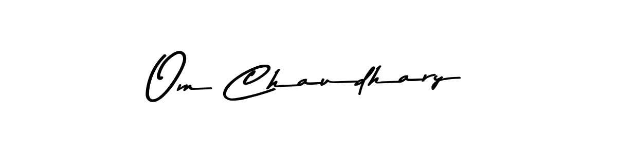 How to make Om Chaudhary signature? Asem Kandis PERSONAL USE is a professional autograph style. Create handwritten signature for Om Chaudhary name. Om Chaudhary signature style 9 images and pictures png