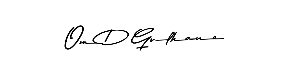 Here are the top 10 professional signature styles for the name Om D Gulhane. These are the best autograph styles you can use for your name. Om D Gulhane signature style 9 images and pictures png