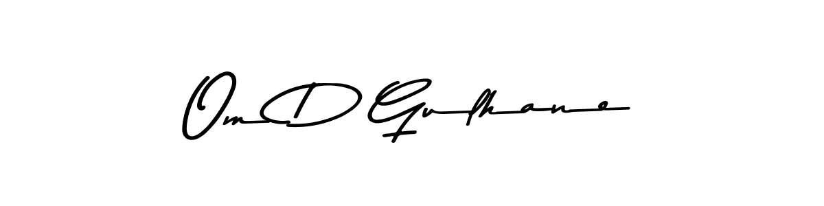 Here are the top 10 professional signature styles for the name Om D Gulhane. These are the best autograph styles you can use for your name. Om D Gulhane signature style 9 images and pictures png