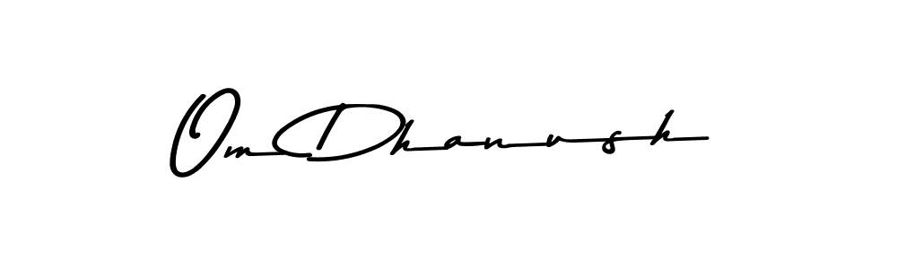 You should practise on your own different ways (Asem Kandis PERSONAL USE) to write your name (Om Dhanush) in signature. don't let someone else do it for you. Om Dhanush signature style 9 images and pictures png